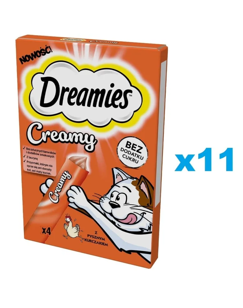 DREAMIES Delizioso bocconcino con pollo per gatti 44x10g