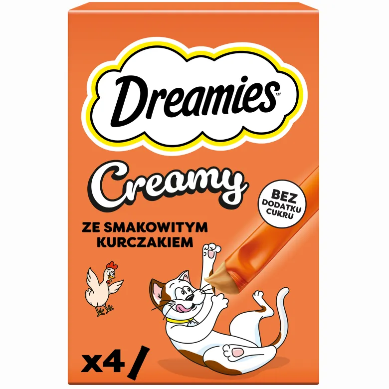 DREAMIES Delizioso bocconcino con pollo per gatti 44x10g