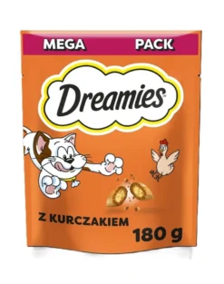 DREAMIES Mega Pack 4x180g Deliziosi bocconcini con pollo per gatti