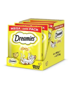 DREAMIES Mega Pack 4x180g Snack al formaggio per gatti