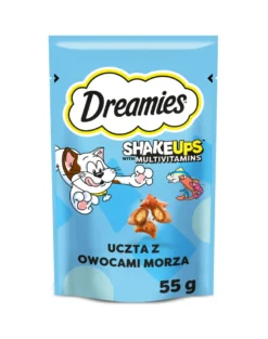DREAMIES ShakeUps Multivitamins 55g bocconciniper gatti con frutti di mare