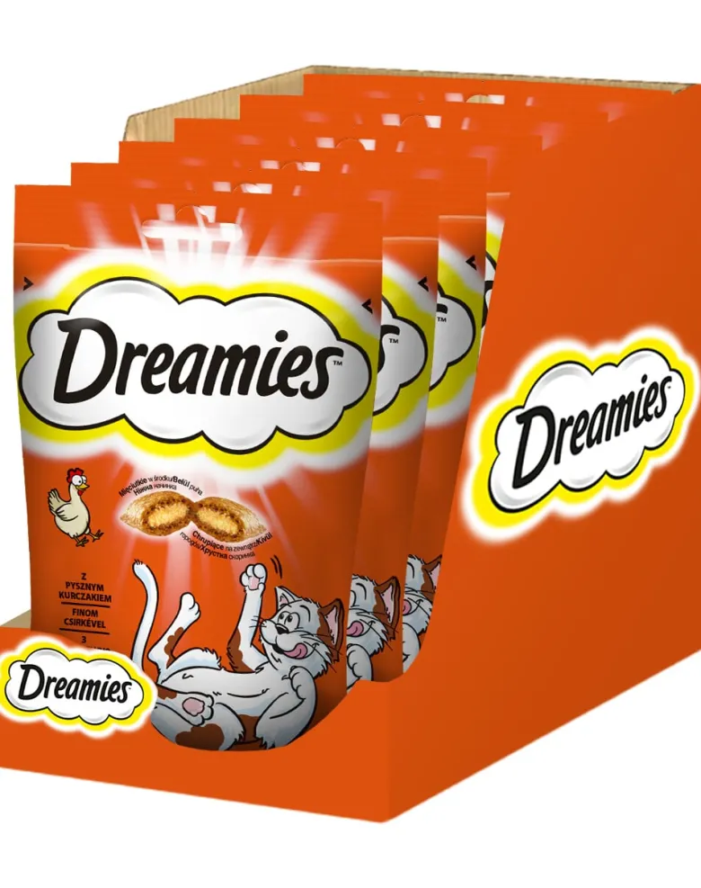 DREAMIES 6x60g Snack con pollo per gatti