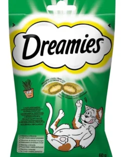 DREAMIES 6x60g snack per gatti con una nota di erba gatta