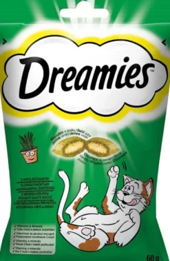 DREAMIES 6x60g snack per gatti con una nota di erba gatta