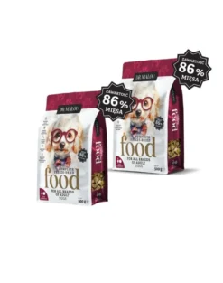 DR MALOU Cibo liofilizzato Anatra con zucca 2x500g Cibo secco per cani