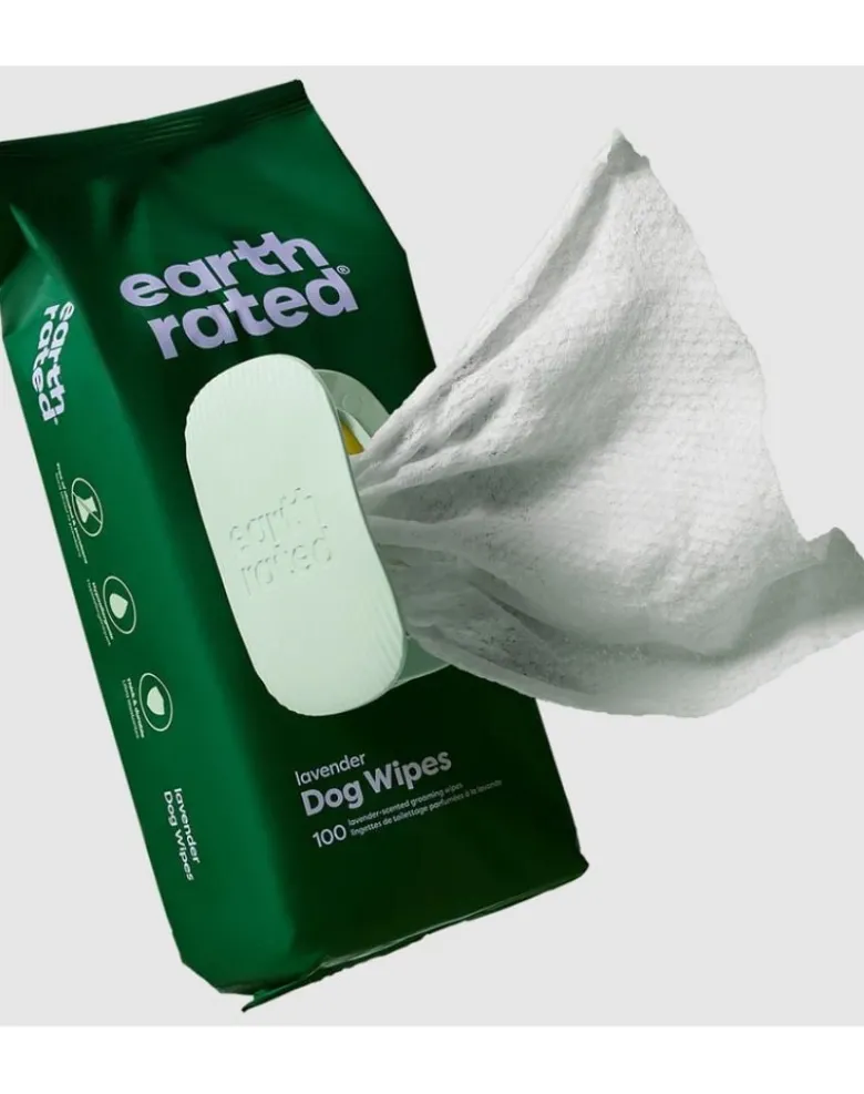 EARTH RATED Salviette Compostabili non profumate 100 pz.