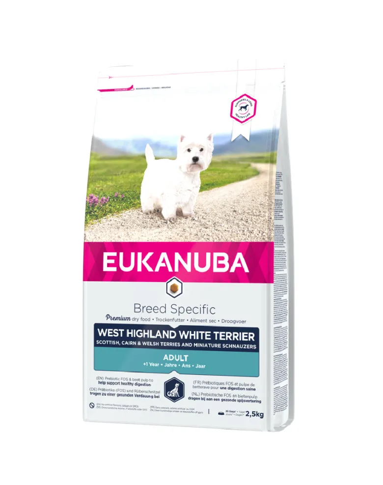 EUKANUBA Adult Breed Specific West Highland Terrier Chicken 2,5 kg