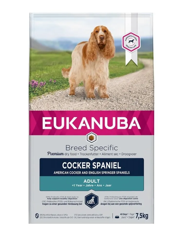 EUKANUBA Adult Breeds Specific Cocker Spaniel Chicken 7.5 kg