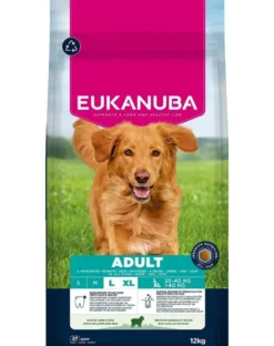 EUKANUBA Adult Large Breeds Lamb Rice 12kg cibo secco ricco di agnello e riso per cani di taglia grande