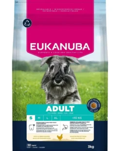 EUKANUBA Adult Small Breeds Chicken 3 kg cibo secco per cani di piccola taglia ricco di pollo fresco