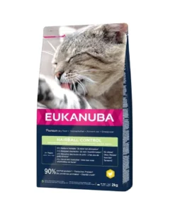 EUKANUBA Cat Hairball Control Adult All Breeds Chicken 2 kg