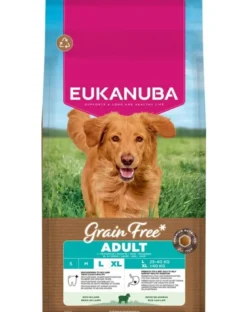 EUKANUBA Grain Free Adult Large Lamb 12 kg cibo secco senza cereali con agnello per cani di taglia grande