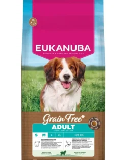 EUKANUBA Grain Free Adult Small Medium Lamb 12 kg cibo secco senza cereali con agnello per cani di piccola e media taglia