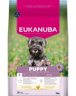 EUKANUBA Puppy Small Breeds Chicken 3 kg cibo secco per cuccioli di piccole razze ricco di pollo fresco