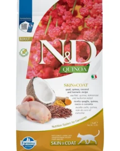 FARMINA N&D Cat Quinoa Adult skin & coat quail, coconut 1,5 kg
