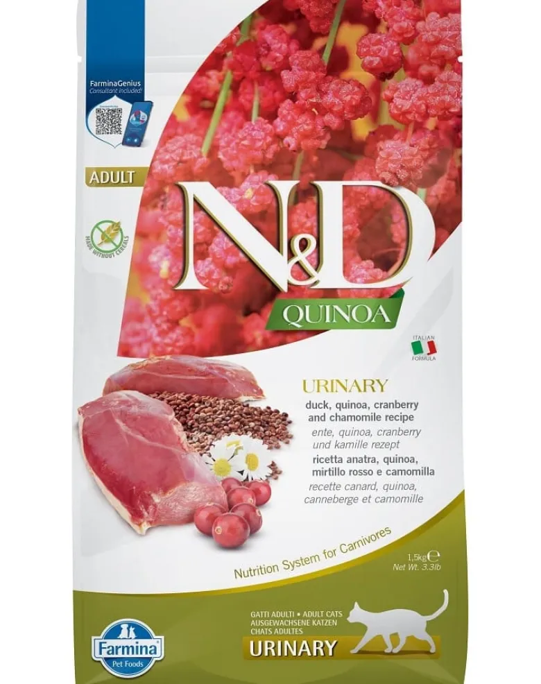 FARMINA N&D Cat Quinoa Urinary Duck 1.5 kg