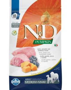FARMINA N&D GrainFree Pumpkin lamb & blueberry adult medium & maxi 2.5 kg
