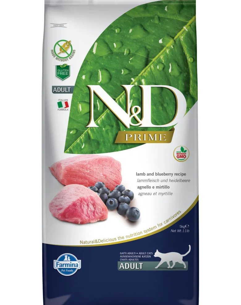 FARMINA N&D Lamb & blueberry adult cat 5 kg