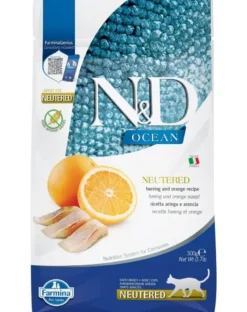 FARMINA N&D Ocean Cat Neutered Adult Herring & Orange 300 g