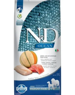 FARMINA N&D Ocean Dog Adult Medium & Maxi salmon, cod, pumpkin & cantaloupe melon 12 kg