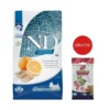 FARMINA N&D Ocean Dog Adult Mini aringa e arancia 2,5 kg per cani di piccola taglia + FARMINA N&D Quinoa Dental Treat Digestion Mini 60 g (7 pezzi) GRATIS!