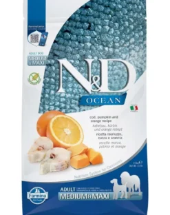 FARMINA N&D Ocean dog codfish, pumpkin, orange Adult medium & maxi 2,5 kg
