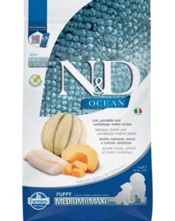 FARMINA N&D Ocean Puppy Medium & Maxi Cod, Pumpkin and Cantaloupe 2.5 kg
