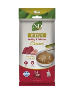 FARMINA N&D Prime Cat Creamy Chicken and Tuna Kitten 60 g con pollo e tonno, prelibatezza cremosa per gattini