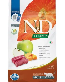 FARMINA N&D Pumpkin Adult Cat Venison&Apple 300 g Cervo, zucca e mela per gatti adulti