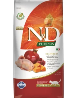 FARMINA N&D Pumpkin Cat Neutered Quail & Pomegranate 5 kg