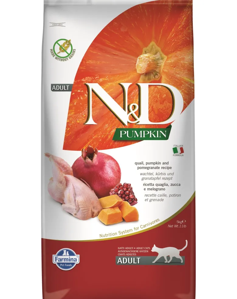 FARMINA N&D Pumpkin Cat quail & pomegranate 5 kg