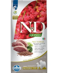 FARMINA N&D Quinoa Adult Madium & Maxi Neutred Duck, Broccoli & Asparagus 12 kg
