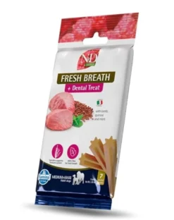 FARMINA N&D Quinoa Dental Treat Fresh breath Medium/Maxi 100 g (7 pz) snack dentale per cani di taglia media e grande