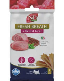 FARMINA N&D Quinoa Dental Treat Fresh breath Mini 60 g (7 pz) snack dentale per cani di piccola taglia