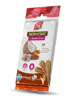 FARMINA N&D Quinoa Dental Treat Skin Coat Herring Medium/Maxi 100 g (7 pz) snack dentale per cani di taglia media e grande