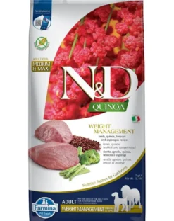FARMINA N&D Quinoa Dog Adult Medium&Maxi Weight Management Lamb & Broccoli 7 kg
