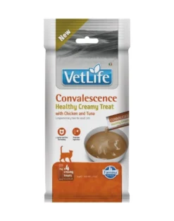 FARMINA Vet Life Cat Convalescence Creamy 60 g con pollo e tonno, prelibatezza cremosa per gatti che supporta la convalescenza