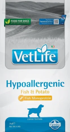 FARMINA Vet Life Dog Hypoallergenic Fish & Potato 2 x 2kg