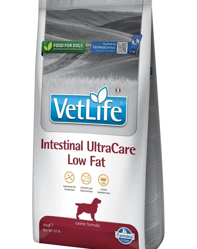 FARMINA Vet Life Dog Intestinal Ultra Care Low Fat 10 kg alimento dietetico per cani