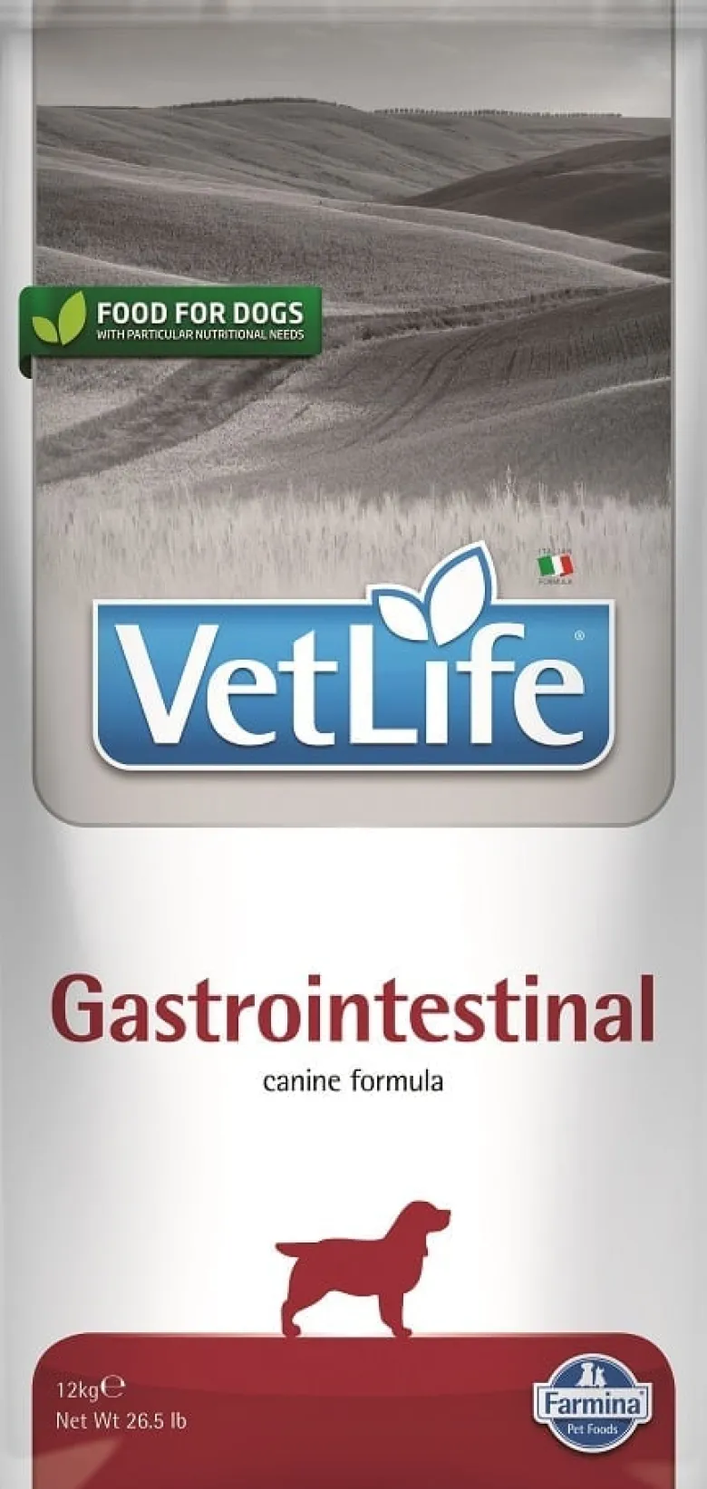FARMINA Vet Life Gastrointestinal Dog 12kg mangime per cani con problemi digestivi + 2 confezioni di FARMINA Vet Life Dental Treat Gastrointestinal Mini da 60 g (7 pezzi) GRATIS!