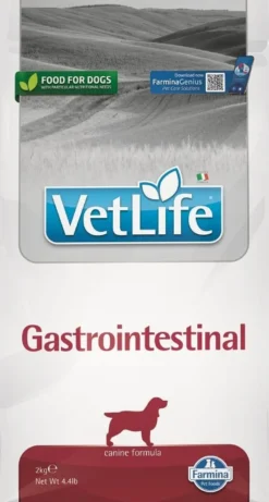 FARMINA Vet Life Gastrointestinal Dog 2kg mangime per cani con problemi digestivi + FARMINA Vet Life Dental Treat Gastrointestinal Medium/Maxi 100 g (7 pezzi) GRATIS!