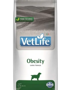 FARMINA Vet Life Obesity Dog 12 kg alimento per cani in sovrappeso + 2 x FARMINA Vet Life Dental Treat Obesity Mini 60 g (7 pezzi) GRATIS!