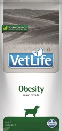 FARMINA Vet Life Obesity Dog 12 kg alimento per cani in sovrappeso + 2 x FARMINA Vet Life Dental Treat Obesity Mini 60 g (7 pezzi) GRATIS!