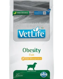 FARMINA Vet Life Obesity Fish alimento per cani adulti 2 kg + FARMINA Vet Life Dental Treat Obesity Medium/Maxi 100 g (7 pezzi) GRATIS!