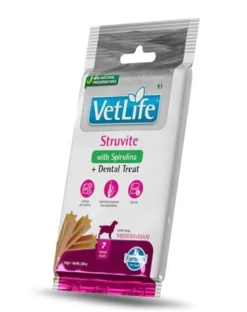 FARMINA Vet Life Struvite Dog 2 kg alimento per cani con malattie del tratto urinario + FARMINA Vet Life Dental Treat Struvite Medium/Maxi 100 g (7 pezzi) GRATIS!