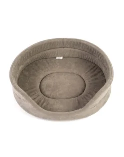 FERA Letto ovale per cani 61x51x16 cm grigio
