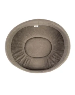 FERA Letto ovale per cani 75x62x22 cm grigio