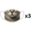 FERA 3x Mascherina Gatto