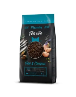 FITMIN Cat For Life Adult Fish and Chicken 8 kg per gatti adulti con pesce e pollo