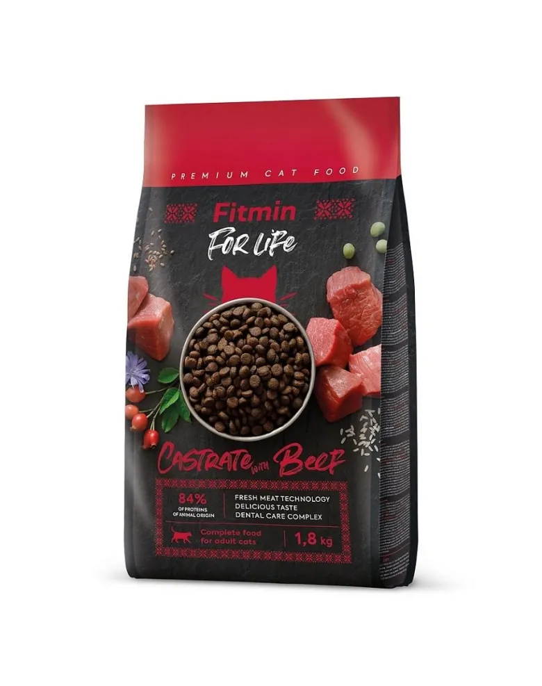 FITMIN Cat For Life Castrate Beef 1,8kg